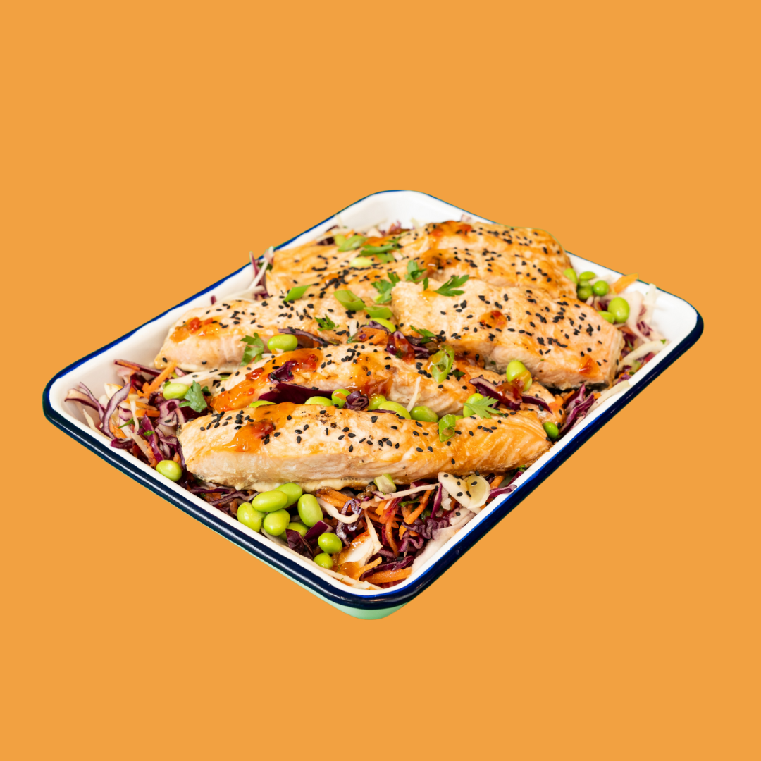 Rainbow Miso Salmon
