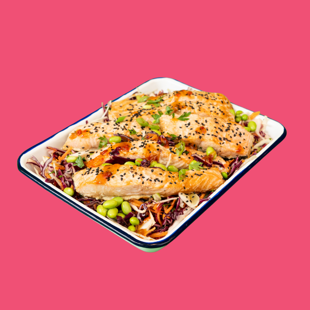 Rainbow Miso Salmon