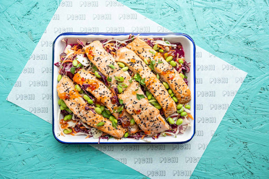 Rainbow Miso Salmon