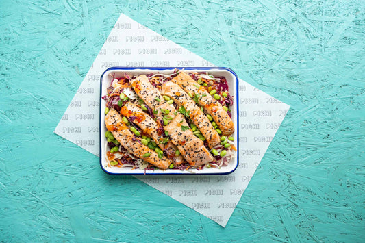 Rainbow Miso Salmon
